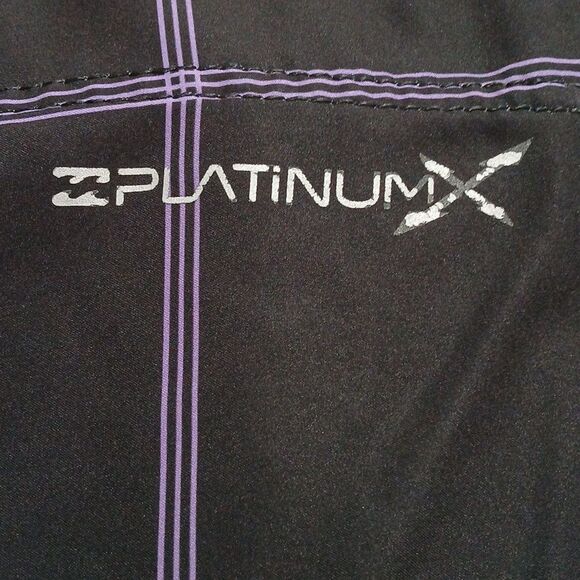 Billabong Mens Board Shorts Swim Trunk Black Purple Check Plaid Drawstring Sz 36 - Picture 8 of 11